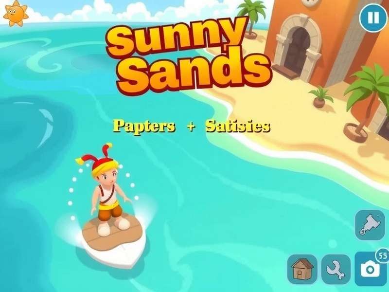 Sunny Sands Adventure gameplay screenshot showing character exploration