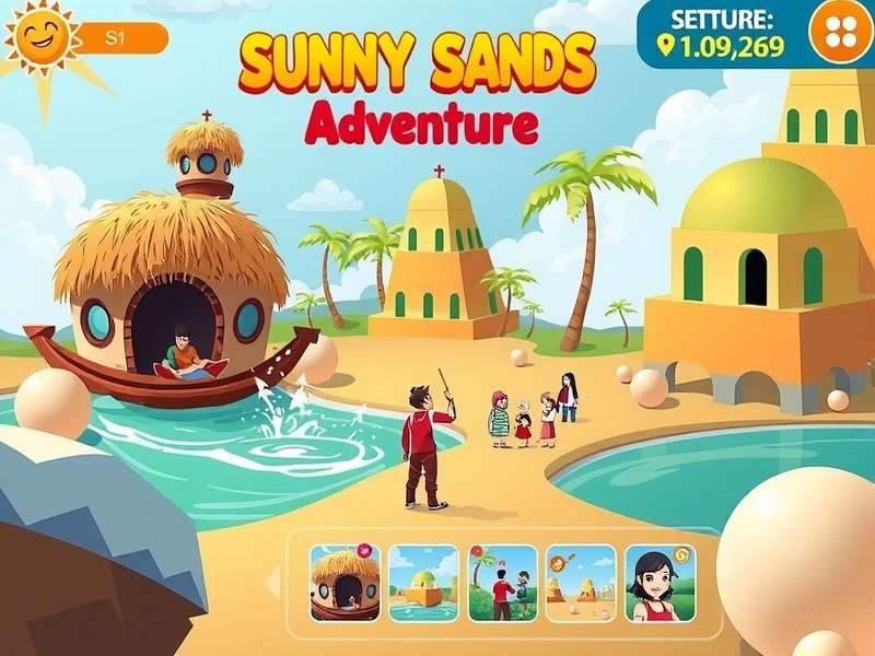 Sunny Sands Adventure strategy guide infographic
